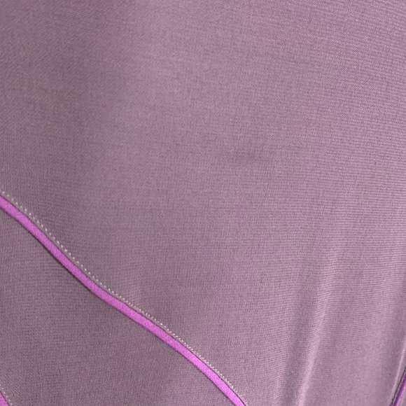 Lida Baday Purple Mock Neck Long Sleeve Dress Large - Picture 13 of 16